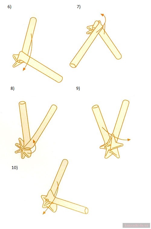 изготовление звезды канзаши2